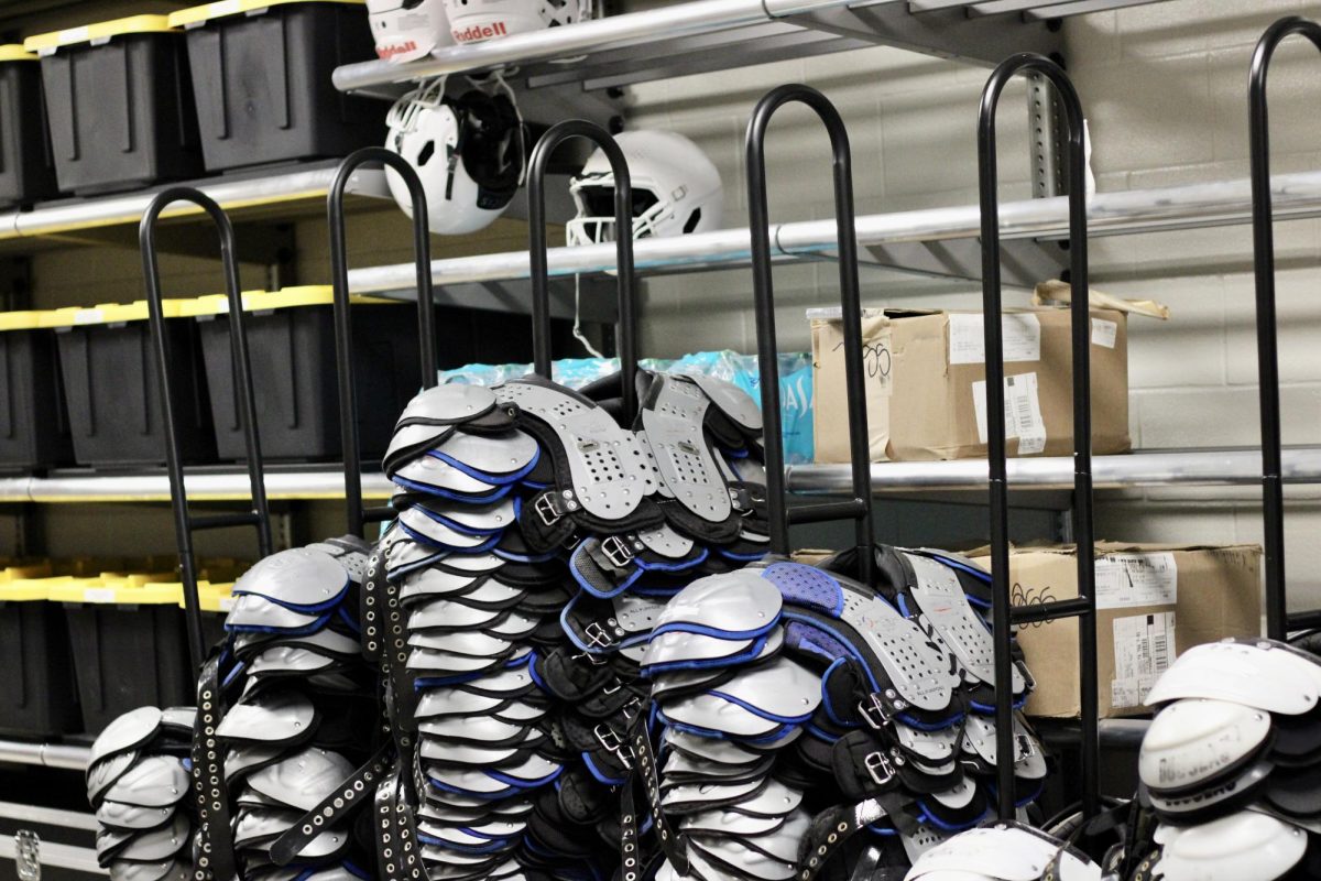 The football coaches have been hard at work getting equipment ready for the 2024 season. 