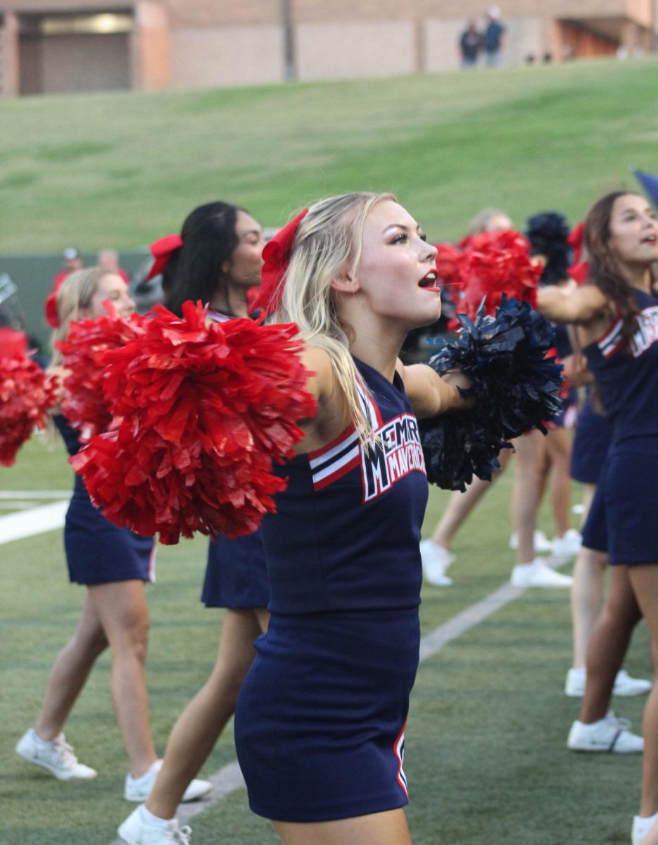Shaylee Eagle is a senior captain for the Memorial cheer team. 