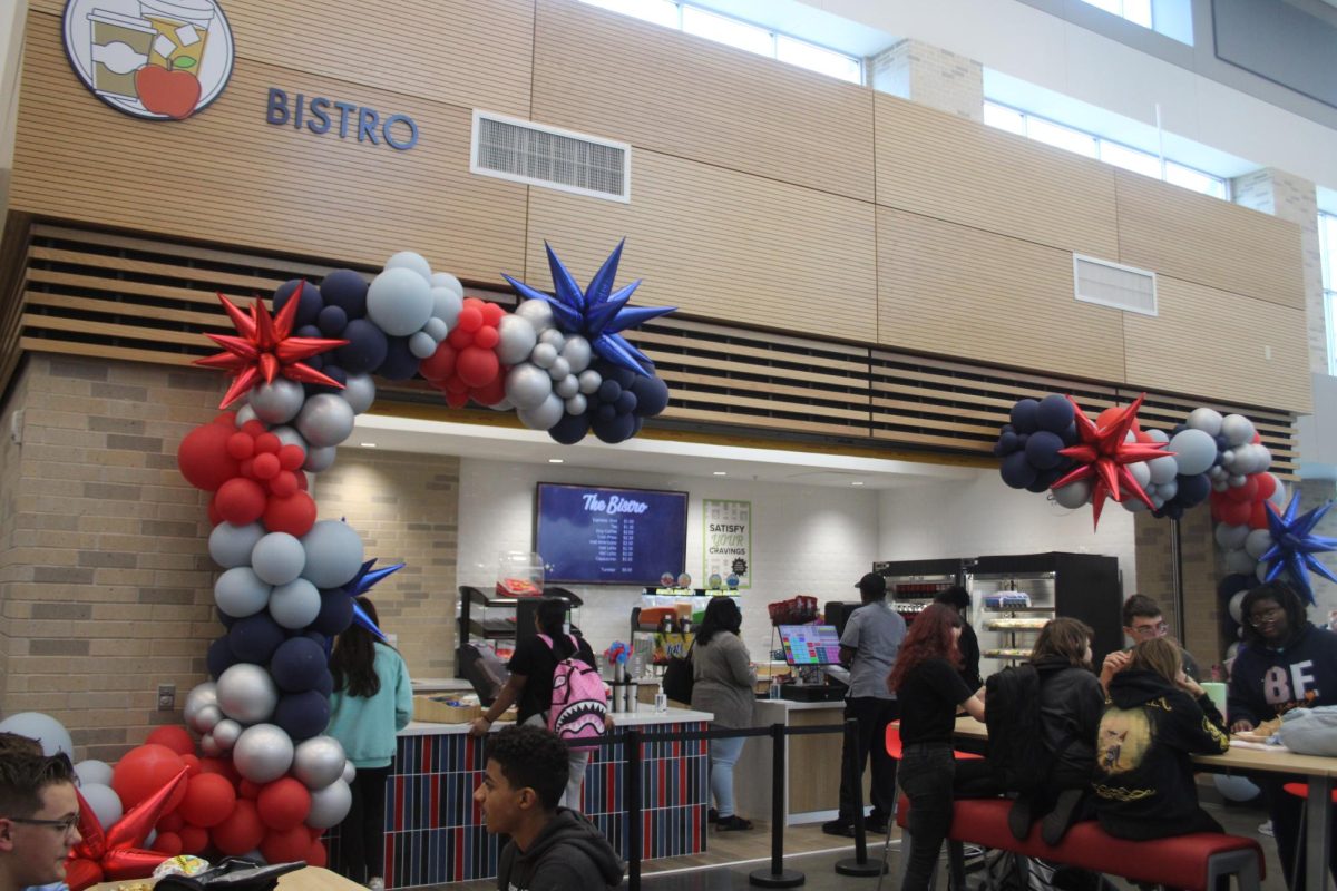 The bistro at Memorial serves students before school and during both lunches. 