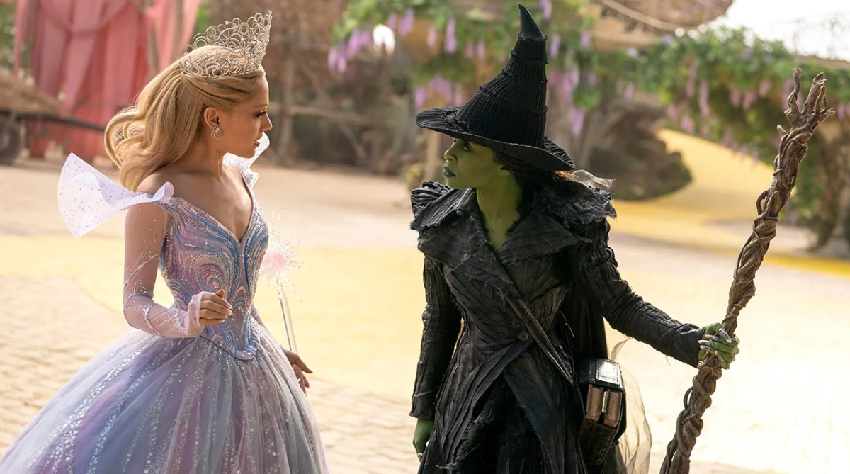 Ariana Grande and Cynthia Erivo play Glinda and Elphaba in the new movie "Wicked: For Good." 