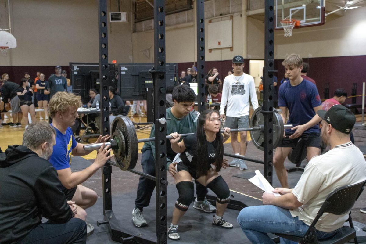 Senior Hayley Nguyen will be making her final trip to state for powerlifting on Saturday. 